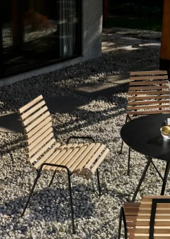 &Tradition Chairs*RFH RD4 terrace side chair, Teak black Brown