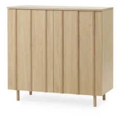 Normann Copenhagen Display & Glass Cabinets*Rib cabinet 96x98.5 cm, Oak Brown