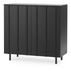 Normann Copenhagen Display & Glass Cabinets*Rib cabinet 96x98.5 cm, Soft Black