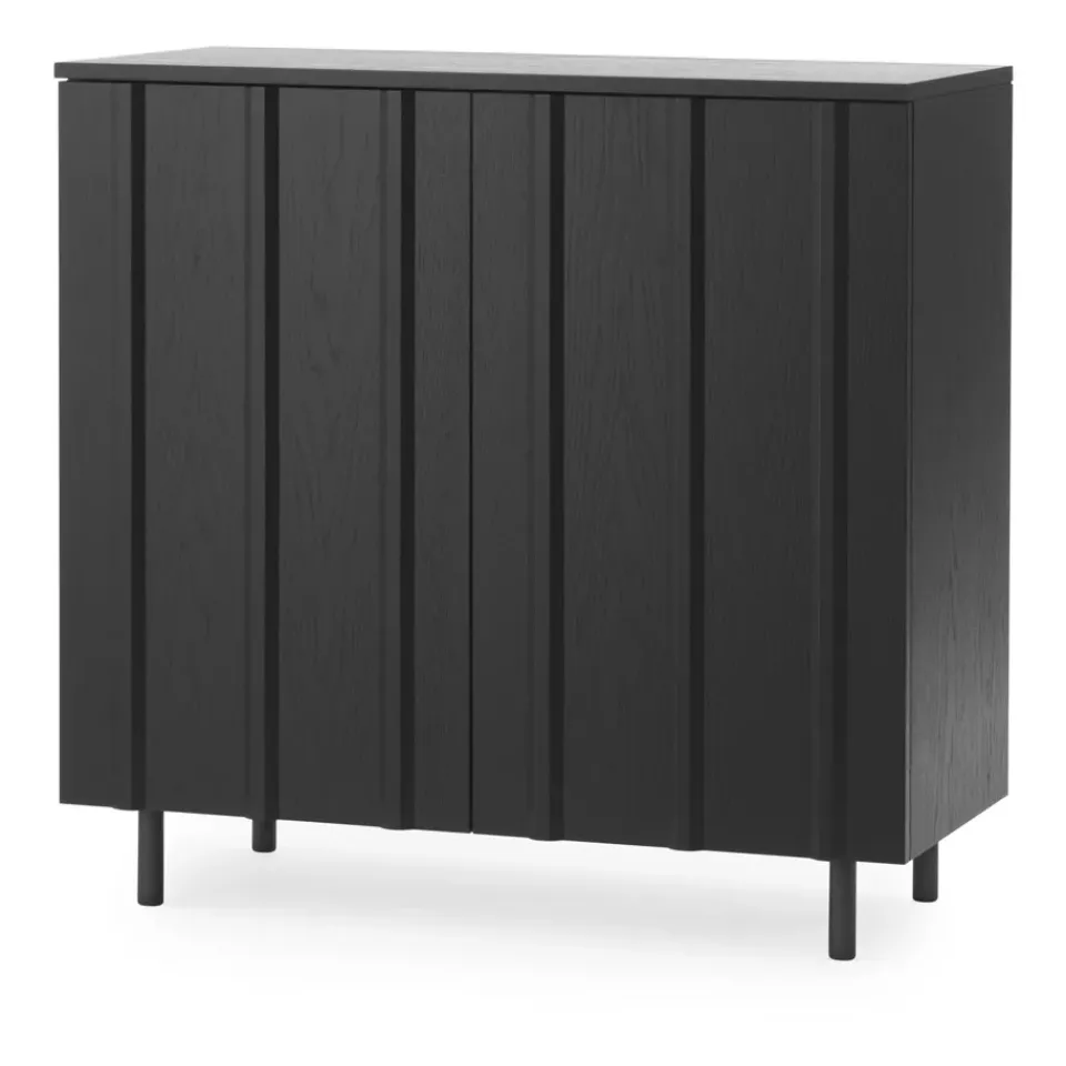 Normann Copenhagen Display & Glass Cabinets*Rib cabinet 96x98.5 cm, Soft Black