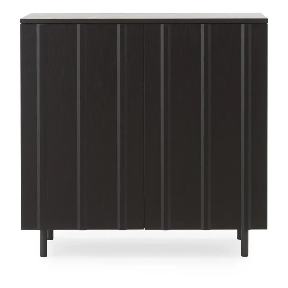 Normann Copenhagen Display & Glass Cabinets*Rib cabinet 96x98.5 cm, Soft Black