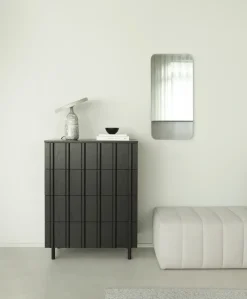 Normann Copenhagen Dressers & Sideboards*Rib dresser 4 drawers, Soft Black