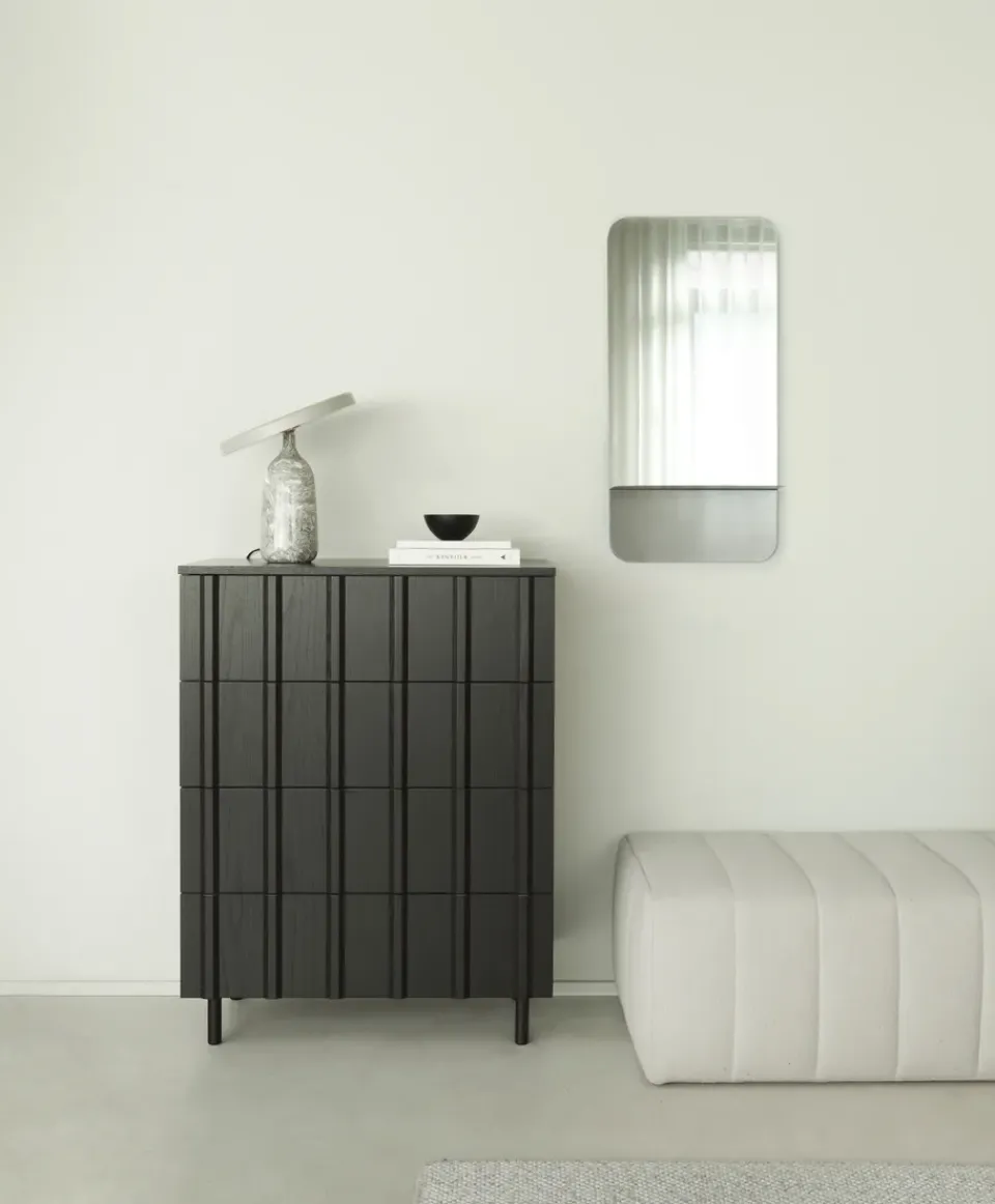 Normann Copenhagen Dressers & Sideboards*Rib dresser 4 drawers, Soft Black