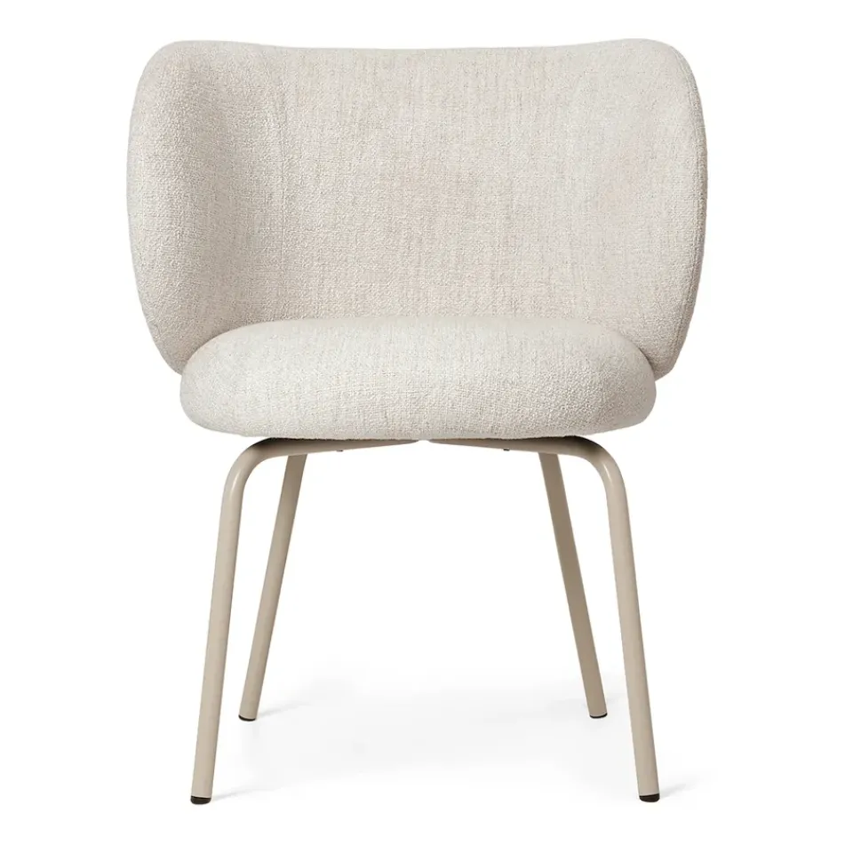 Ferm Living Chairs*Rico dining chair - bouclé, Off--cashmere White