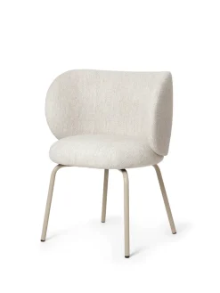 Ferm Living Chairs*Rico dining chair - bouclé, Off--cashmere White