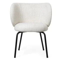 Ferm Living Chairs*Rico dining chair - bouclé, Off--black White