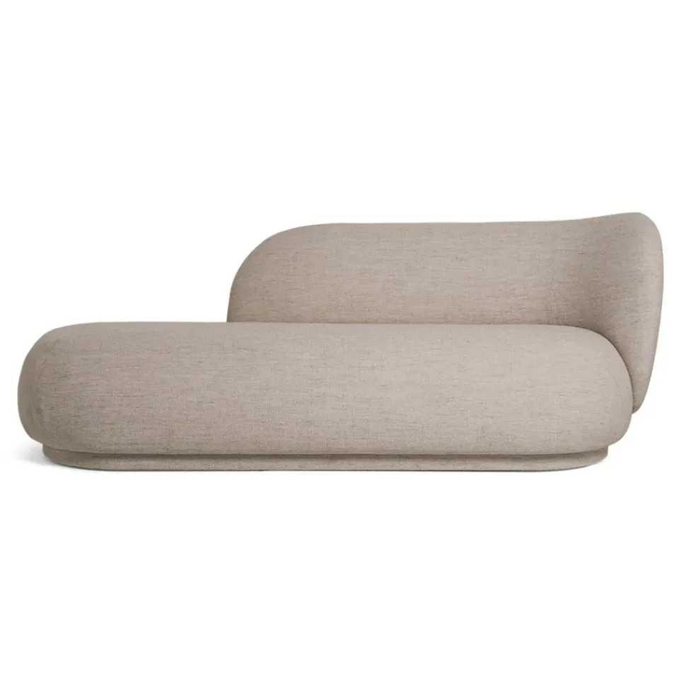 Ferm Living Sofas*Rico divan chaise bouclé higher, Bouclé sand Beige