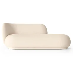Ferm Living Sofas*Rico divan chaise bouclé left, Wool off White