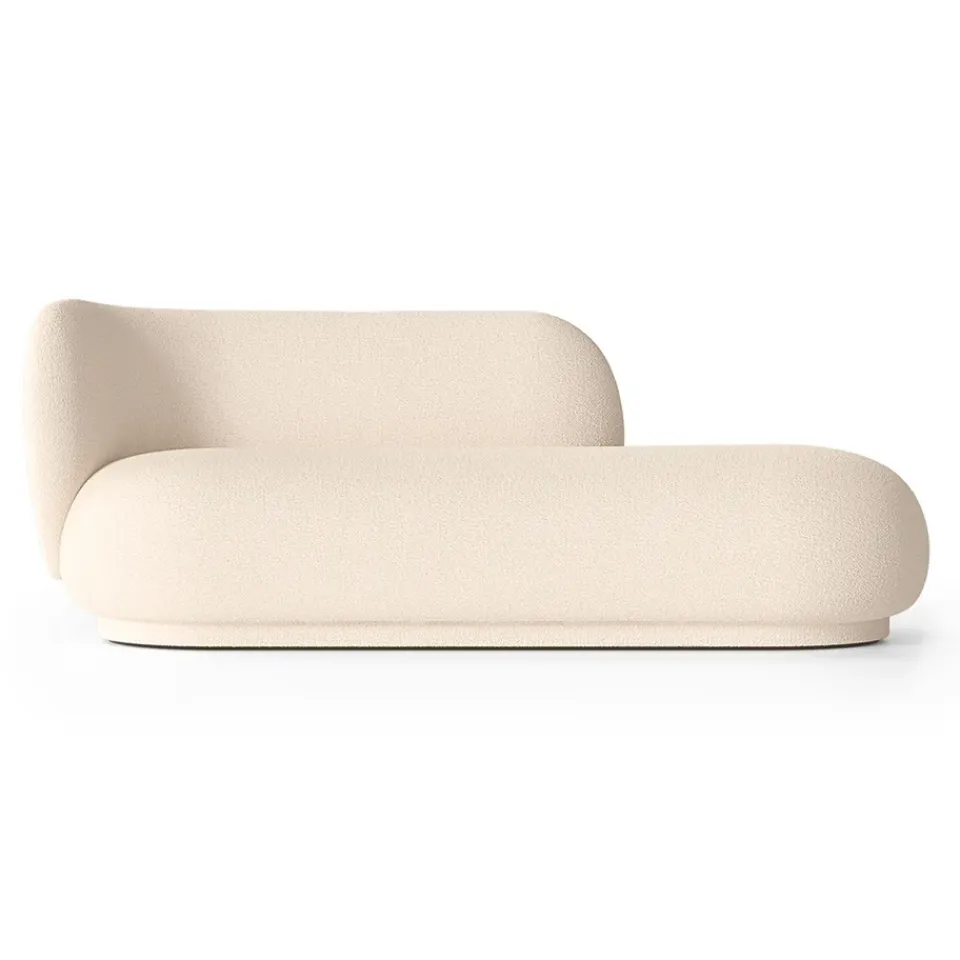 Ferm Living Sofas*Rico divan chaise bouclé left, Wool off White