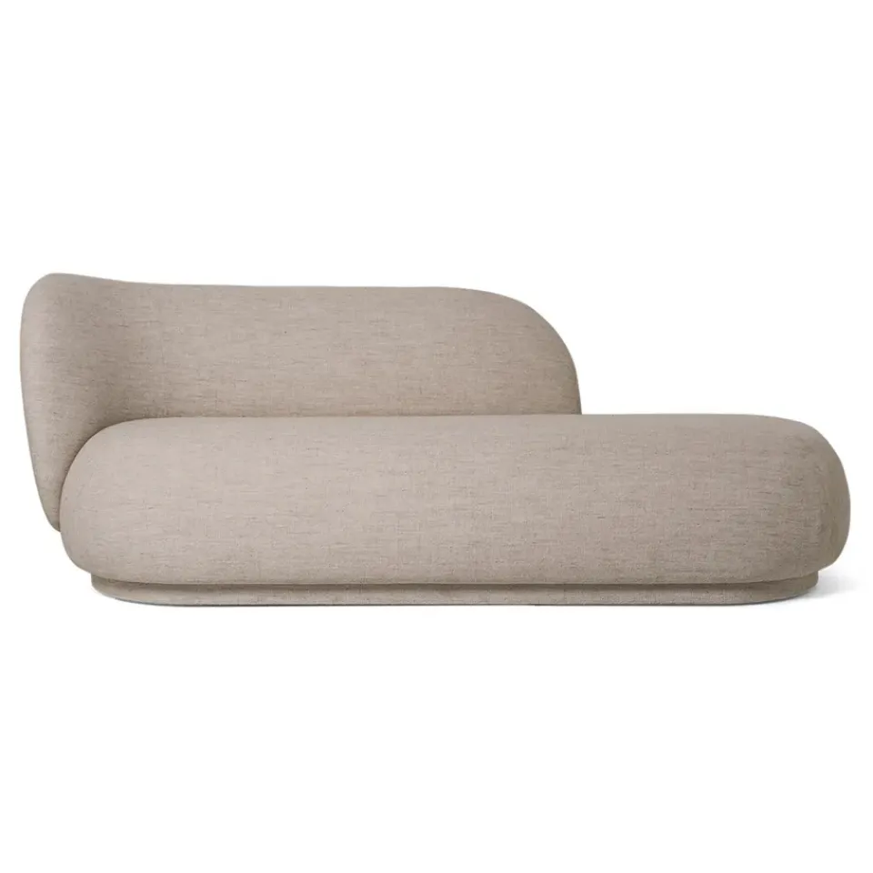 Ferm Living Sofas*Rico divan chaise bouclé left, Sand Beige