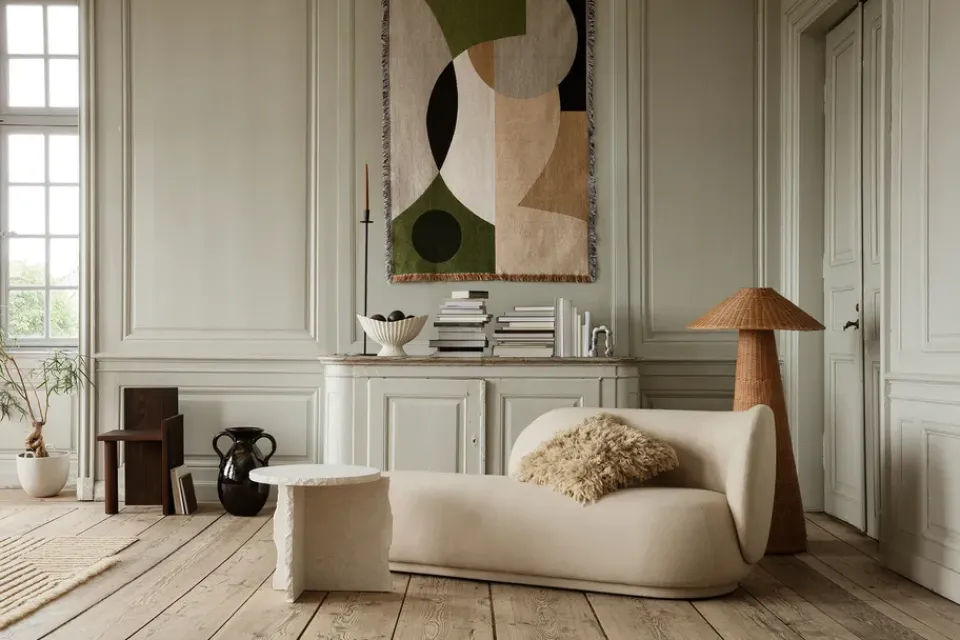 Ferm Living Sofas*Rico divan chaise higher, Brushed off White