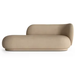 Ferm Living Sofas*Rico divan chaise higher, Brushed sand Beige