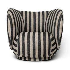 Ferm Living Armchairs & Footstools*Rico lounge chair, Louisiana sand black BeigeBlack