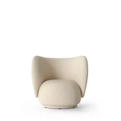 Ferm Living Armchairs & Footstools*Rico lounge chair, Off-, brushed White