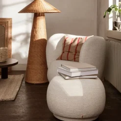 Ferm Living Armchairs & Footstools*Rico lounge chair, Off-, brushed White