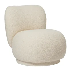 Ferm Living Chairs*Rico lounge chair piccolo, Nordic Bouclé-Off- White