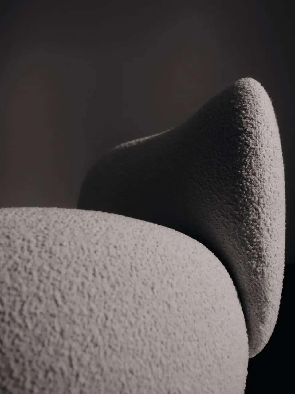 Ferm Living Chairs*Rico lounge chair piccolo, Nordic Bouclé-Off- White