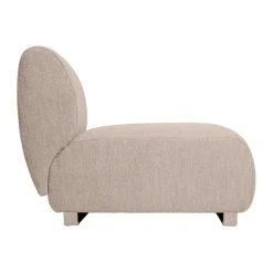 Ferm Living Sofas*Rico open sofa module R, Soft bouclé-natural Beige