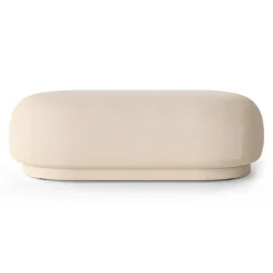 Ferm Living Sitting Poufs*Rico ottoman, Brushed off White