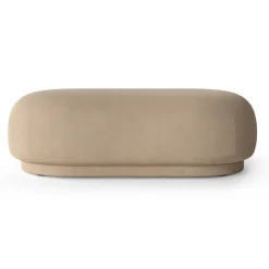 Ferm Living Sitting Poufs*Rico ottoman, Brushed sand Beige