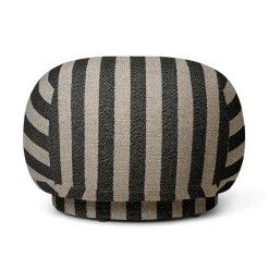 Ferm Living Sitting Poufs*Rico pouf sit pouf, Louisiana sand black BeigeBlack