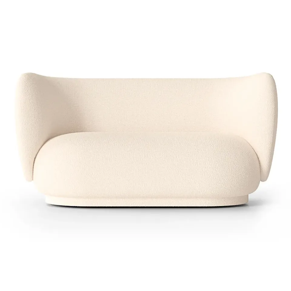 Ferm Living Sofas*Rico sofa bouclé 2-seat, Bouclé off White