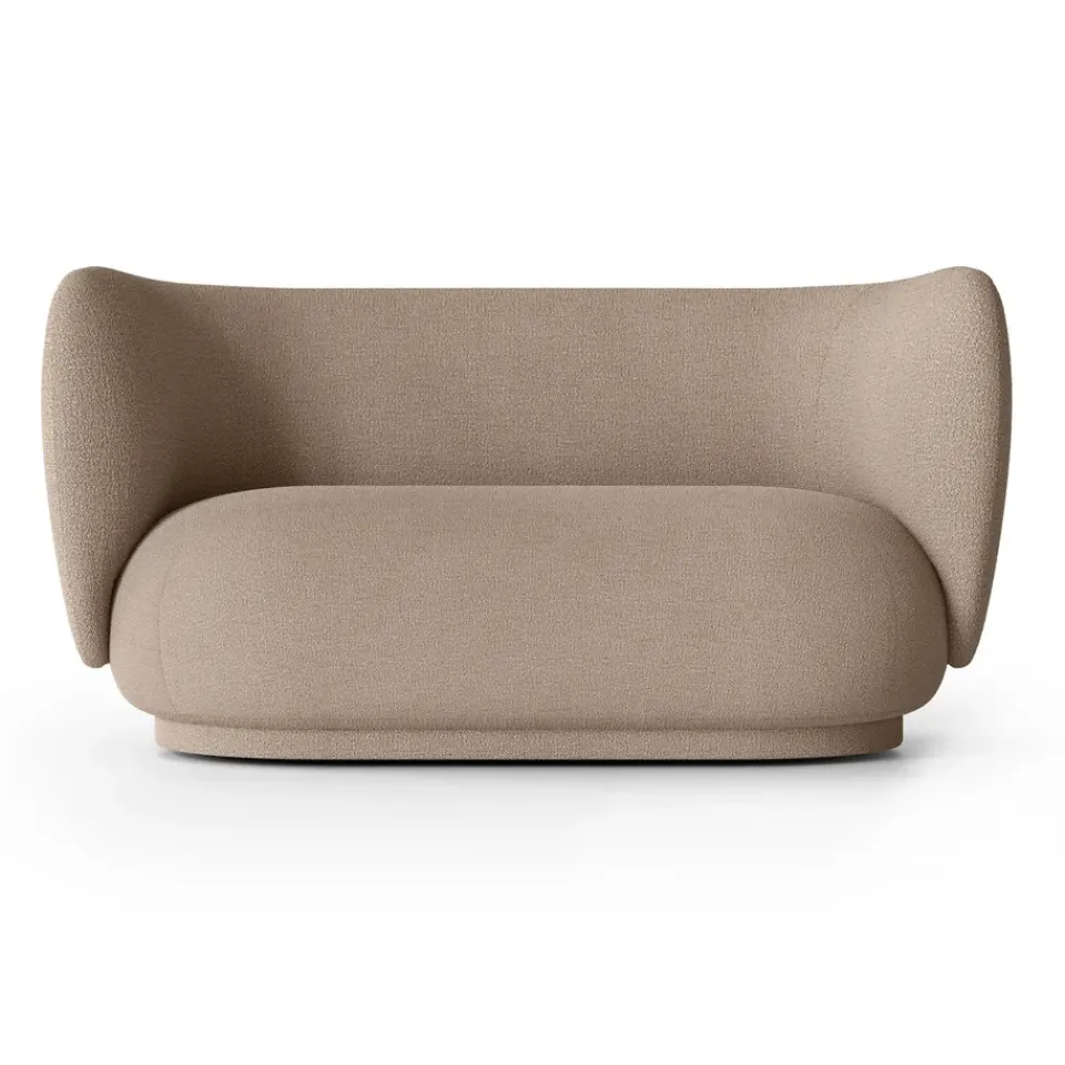 Ferm Living Sofas*Rico sofa bouclé 2-seat, Bouclé sand Beige