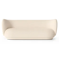 Ferm Living Sofas*Rico sofa bouclé 3-seat, Wool bouclé off White