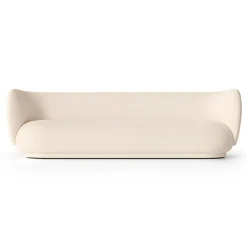 Ferm Living Sofas*Rico sofa bouclé 4-seat, Wool bouclé off White