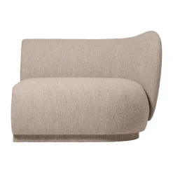 Ferm Living Sofas*Rico sofa module armrest R Soft Bouclé, Natural Beige
