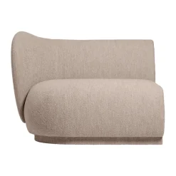 Ferm Living Sofas*Rico sofa module armrest L Soft Bouclé, Natural Beige