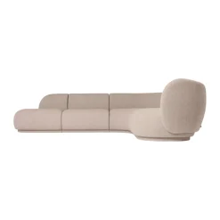 Ferm Living Sofas*Rico sofa module armrest L Soft Bouclé, Natural Beige