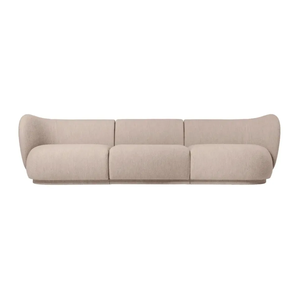 Ferm Living Sofas*Rico sofa module armrest L Soft Bouclé, Natural Beige