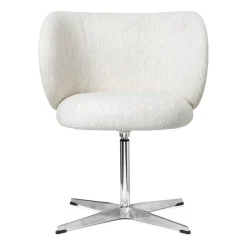 Ferm Living Office Chairs|Chairs*Rico swivel dining chair - bouclé, Off- White
