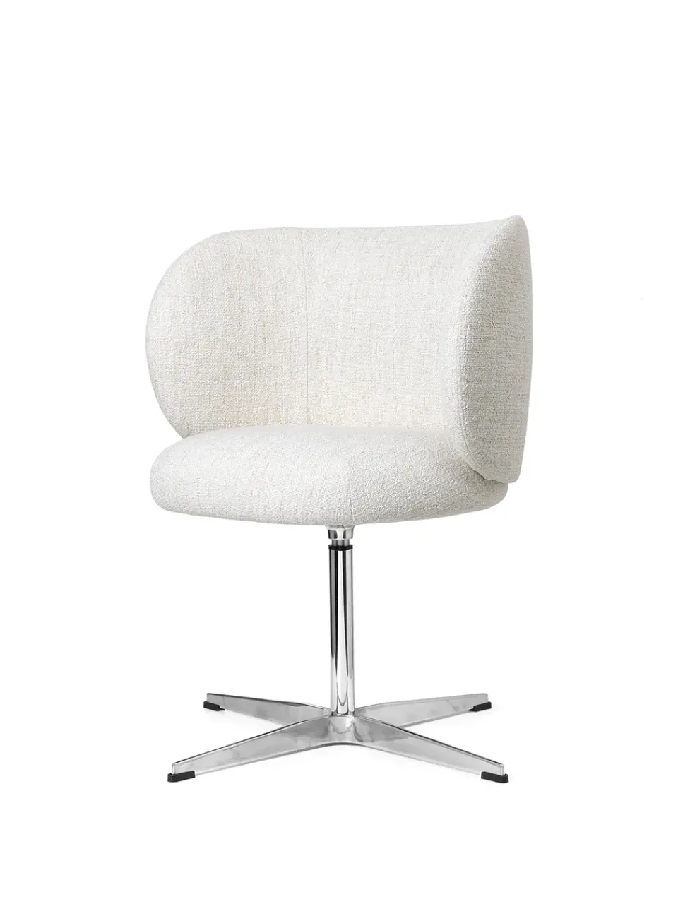 Ferm Living Office Chairs|Chairs*Rico swivel dining chair - bouclé, Off- White