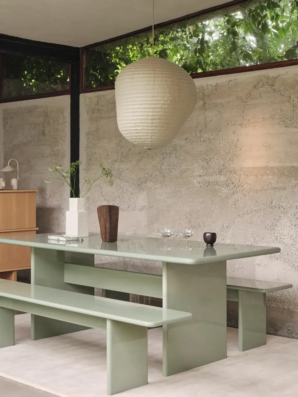 Ferm Living Benches*Rink bench 200 cm, Tea Green