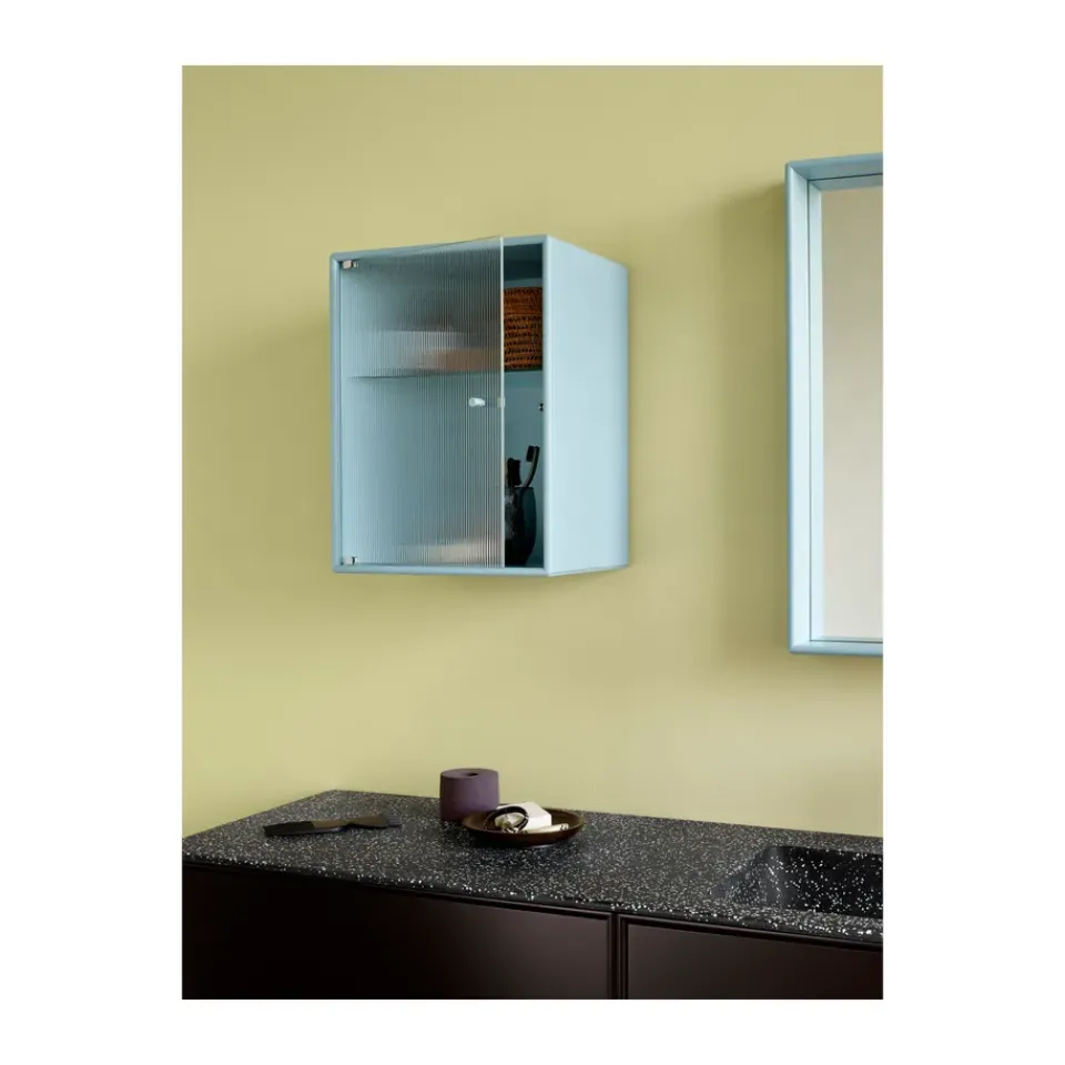 Montana Display & Glass Cabinets*Ripple bathroom cabinet 35.4x46.8x20 cm, Flint Blue