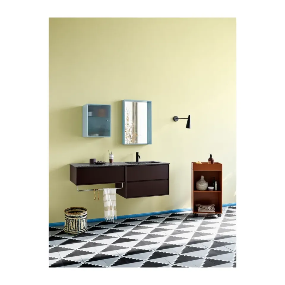 Montana Display & Glass Cabinets*Ripple bathroom cabinet 35.4x46.8x20 cm, Flint Blue