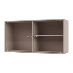 Montana Display & Glass Cabinets*Ripple I display cabinet 69.6x35.4x20 cm, Mushroom Beige