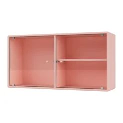 Montana Display & Glass Cabinets*Ripple I display cabinet 69.6x35.4x20 cm, Ruby Pink