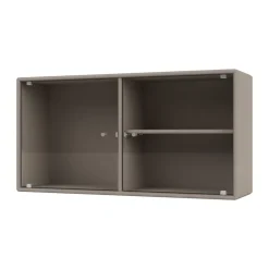 Montana Display & Glass Cabinets*Ripple I display cabinet 69.6x35.4x20 cm, Truffle GreyBrown
