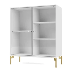 Montana Display & Glass Cabinets*Ripple II display cabinet 69.6x82.2x30 cm, New-legs brass White
