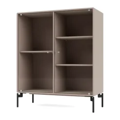 Montana Display & Glass Cabinets*Ripple II display cabinet 69.6x82.2x30 cm, Mushroom-legs black Beige