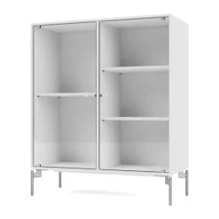 Montana Display & Glass Cabinets*Ripple II display cabinet 69.6x82.2x30 cm, New-legs chrome White