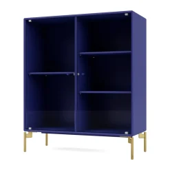 Montana Display & Glass Cabinets*Ripple II display cabinet 69.6x82.2x30 cm, Monarch-legs brass Blue