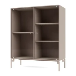 Montana Display & Glass Cabinets*Ripple II display cabinet 69.6x82.2x30 cm, Mushroom-legs mushroom Beige