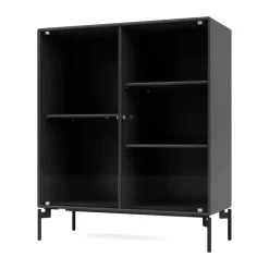 Montana Display & Glass Cabinets*Ripple II display cabinet 69.6x82.2x30 cm, Anthracite-legs black Grey