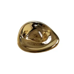 Hein Studio Clothes Hooks & Hangers*Ripple no. 02 large knob, Brass Gold-coloured