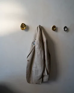 Hein Studio Clothes Hooks & Hangers*Ripple no. 01 small knob, Chrome Silver-coloured