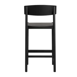 Mavis Bar Stools*Rod barstool 65 cm, stained ash Black